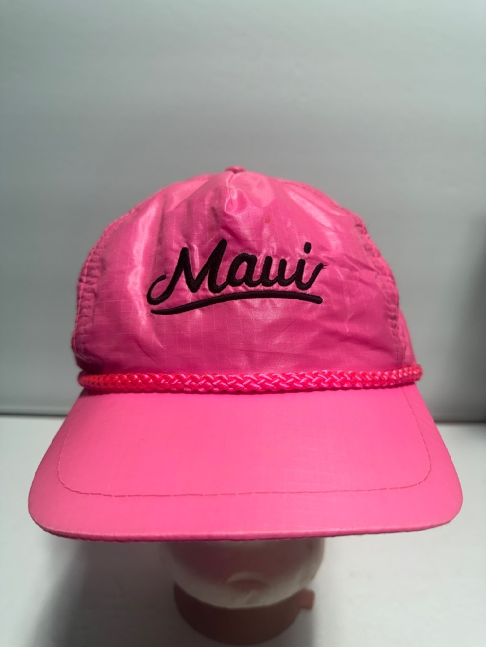 Maui Pink Rope-Detail Baseball Cap